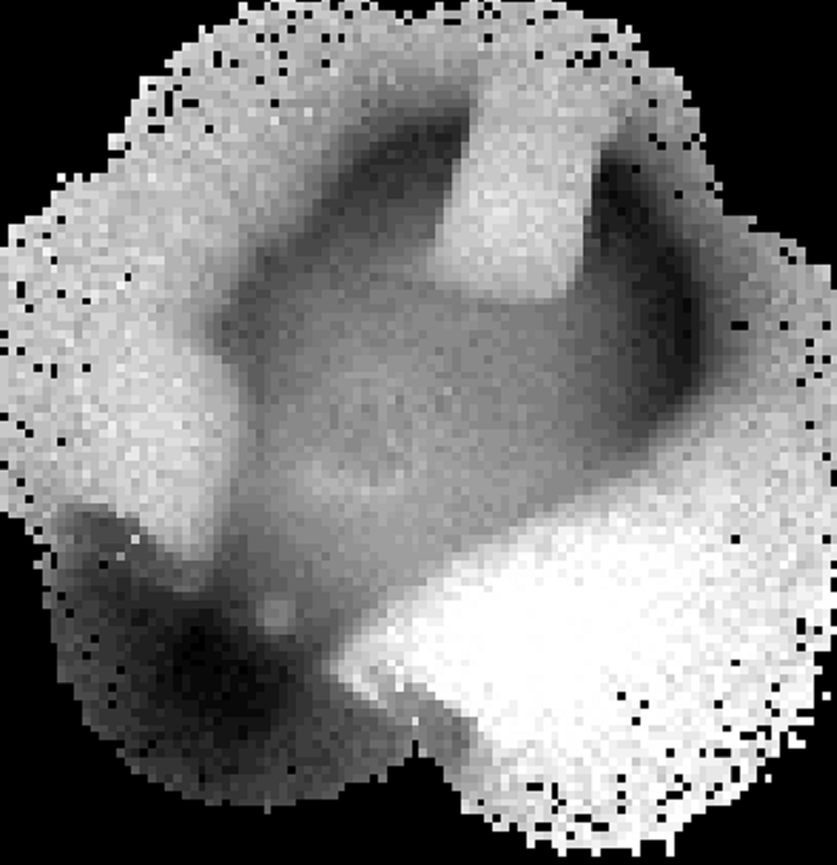 fishing tool lost in hole 2D xray image